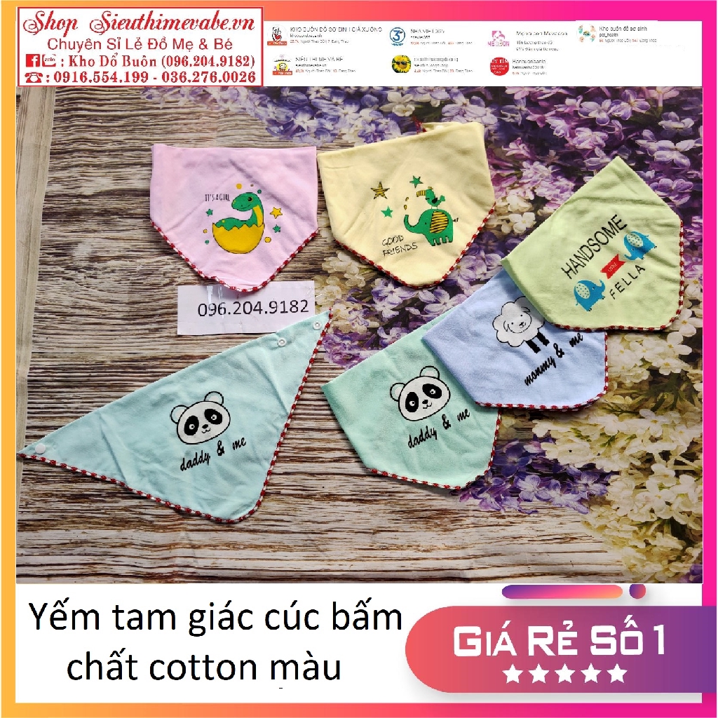 Combo 5 Yếm Cotton, Loại Màu ( Sỉ, Lẻ)