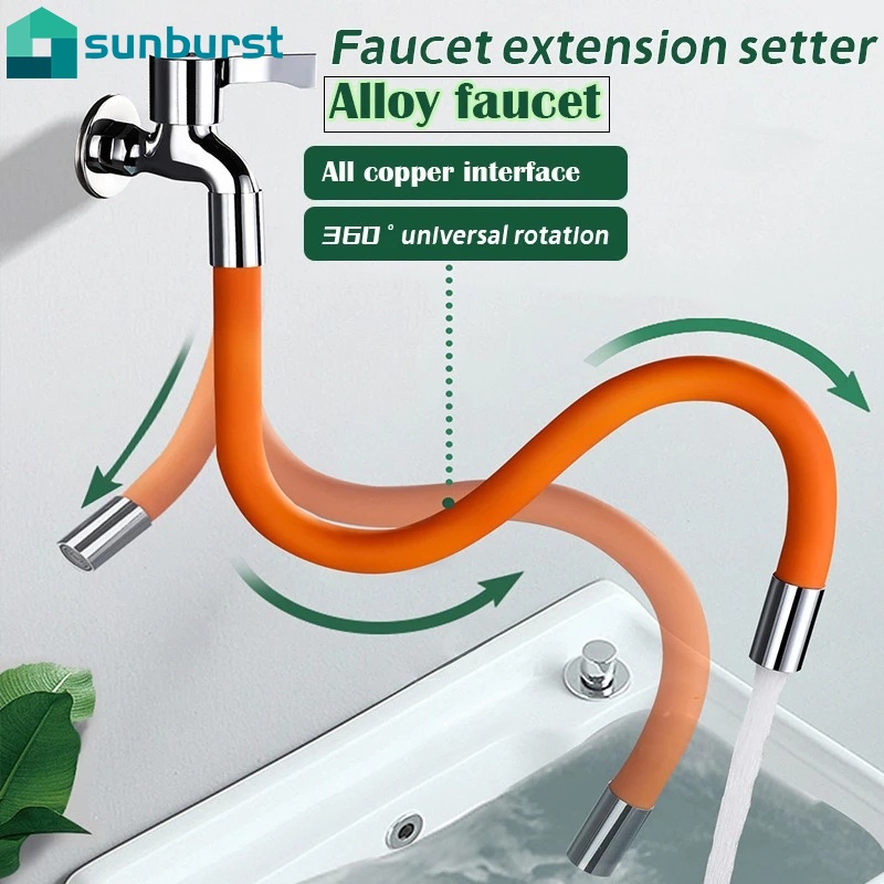 360° Đầu Nối Dài Vòi Nước Bồn Rửa Chống Văng Xoay Được Tiện Dụng