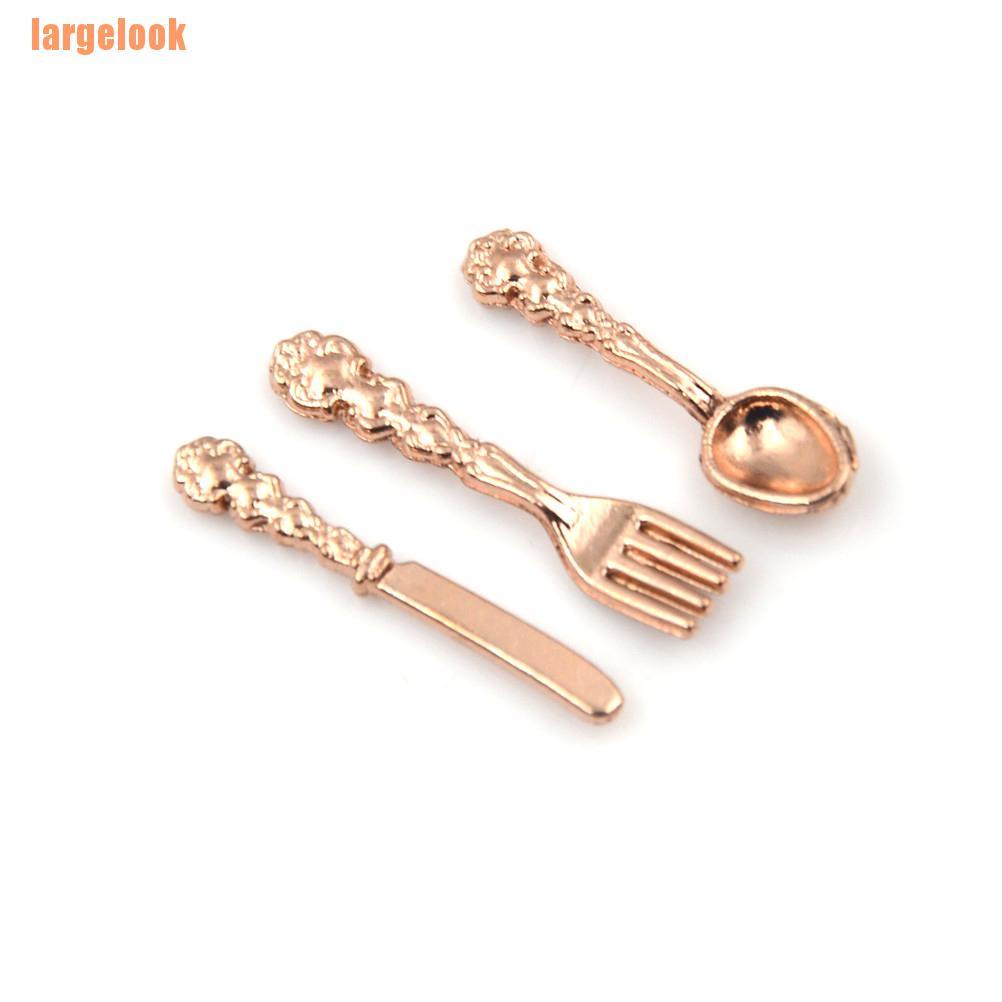 Bộ 12 Dụng Cụ Nhà Bếp Mini Tỉ Lệ 1: 12 Trang Trí Nhà Búp Bê