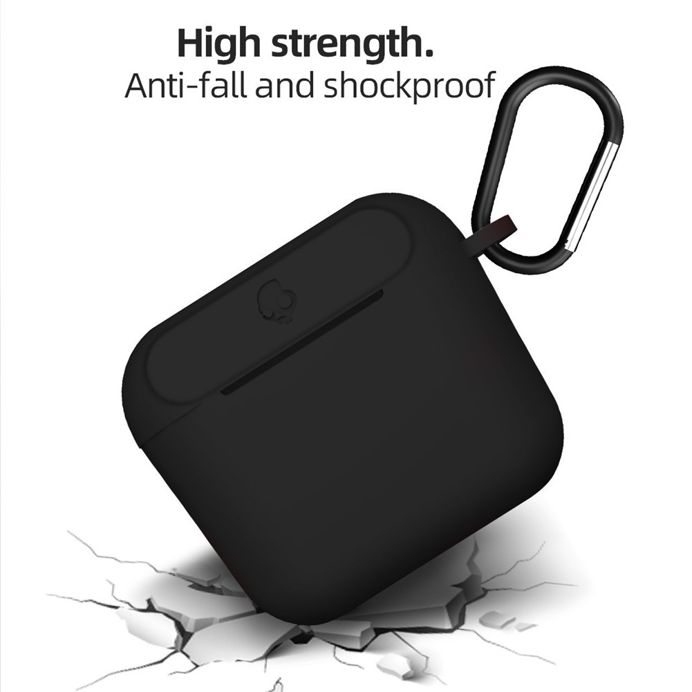 ♡ aseason♡ Anti-drop Silicone Case Portable Shock Protection Cover with Hook for skull candy indy