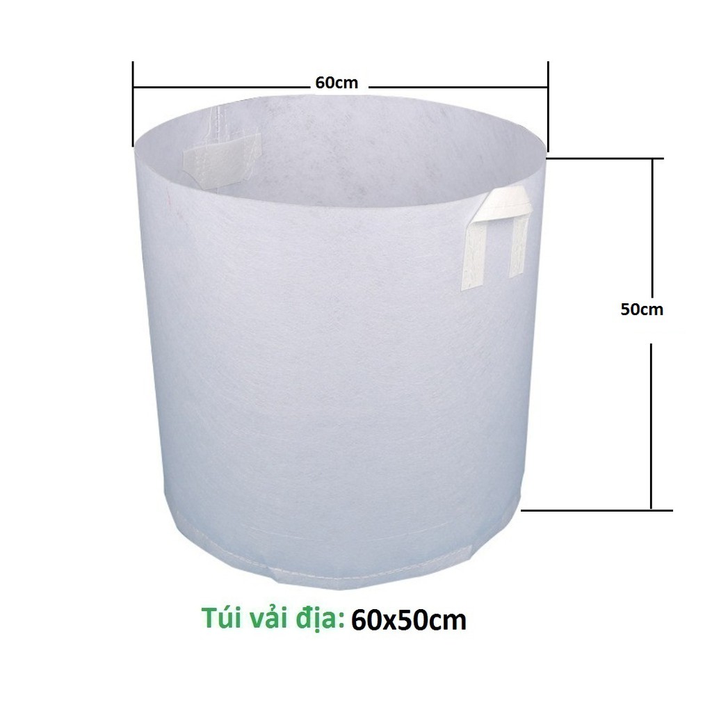 Túi Trồng Cây Dai Bền Đẹp rộng 60cm cao 50cm