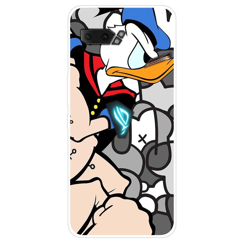 Ốp điện thoại silicone TPU mềm in hoạt hình cho Asus ROG Phone 2 ZS660KL