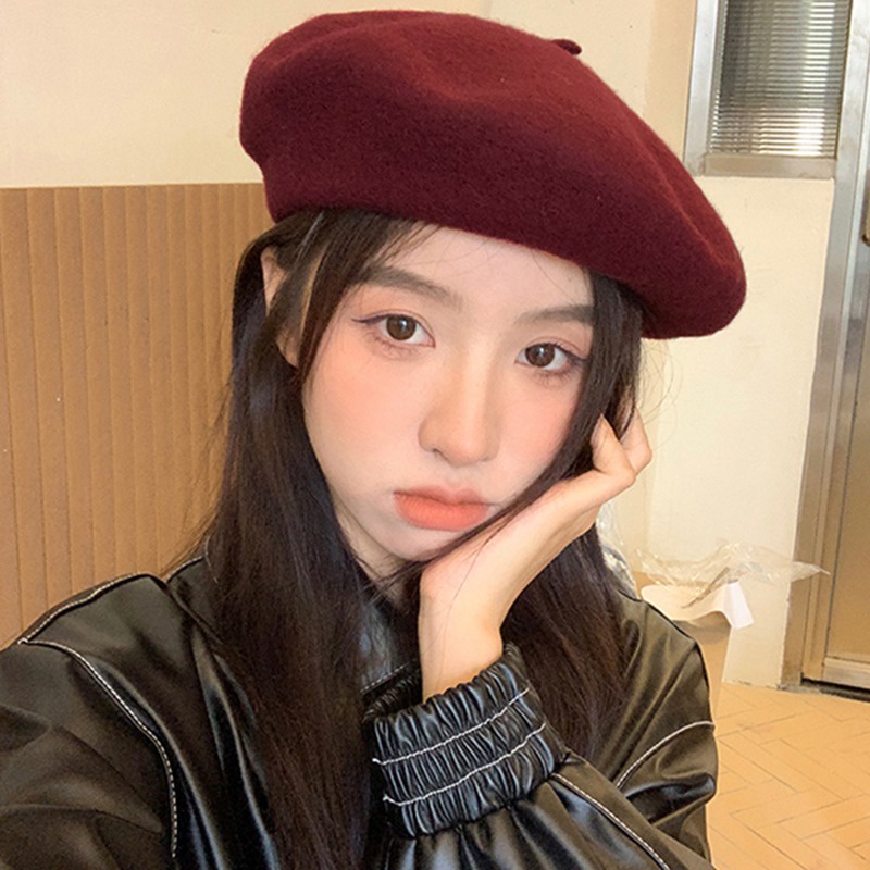 Mũ beret kiểu cổ điển thời trang thu đông dành cho nữ