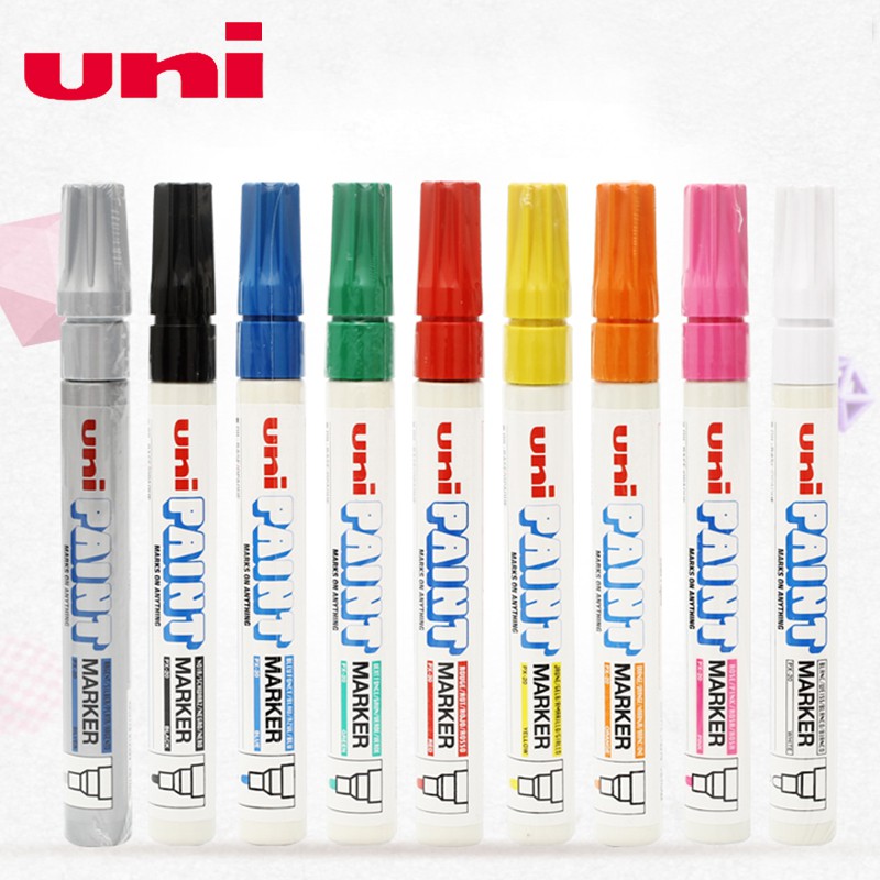 BÚT SƠN UNI PAINT MARKER PX20 NÉT 2.2 - 2.8 MM, PX21 NÉT 0.8 - 1.2 MM ( VẼ ĐƯỢC TRÊN TẤT CẢ VẬT LIỆU)