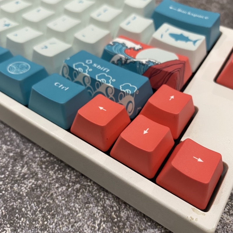 ▩♟◆Set keycap Pbt Xda Coral Sea Cho Bàn Phím Cơ