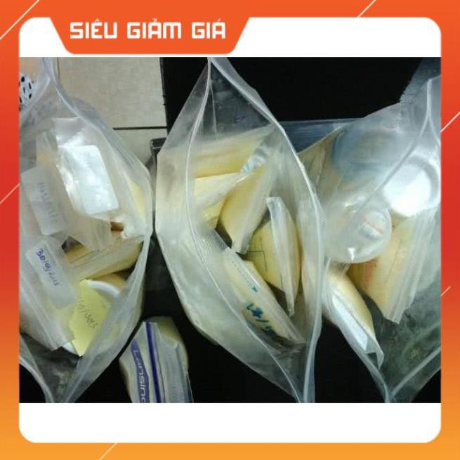 Túi zip viền đỏ đựng túi trữ sữa