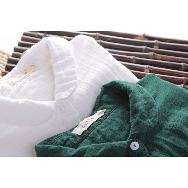 {ORDER} Áo sơmi dài tay cotton 100%, thêu phong cách Nhật Bản | BigBuy360 - bigbuy360.vn