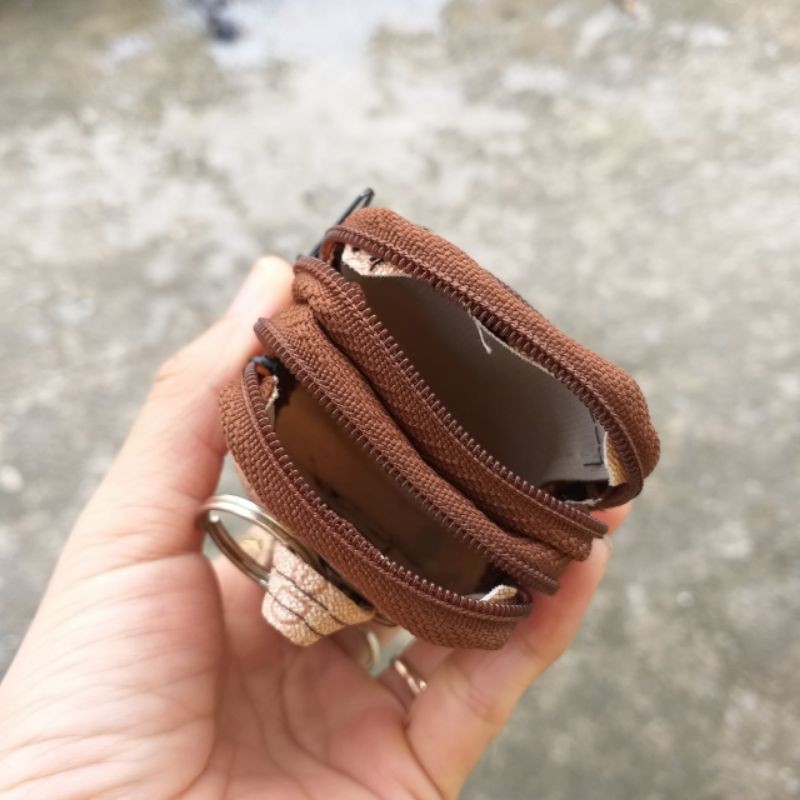 Móc khóa ba lô chuột Mickey 3 ngăn