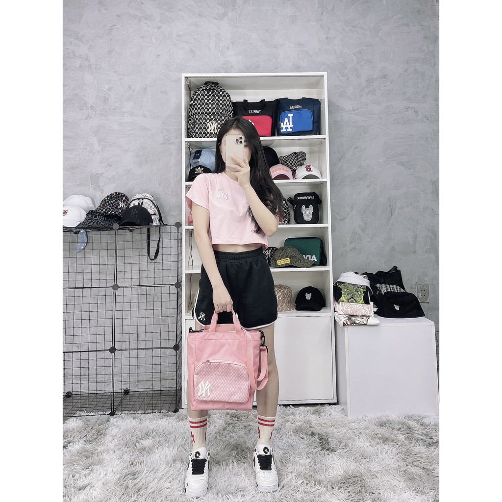 Túi Xách NY MEGA SHOULDER BAG PINK/BLACK B225