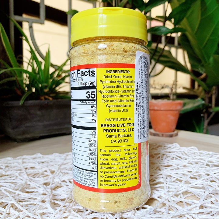 Men Dinh Dưỡng hiệu Bragg Nutritional Yeast Seasoning 127g