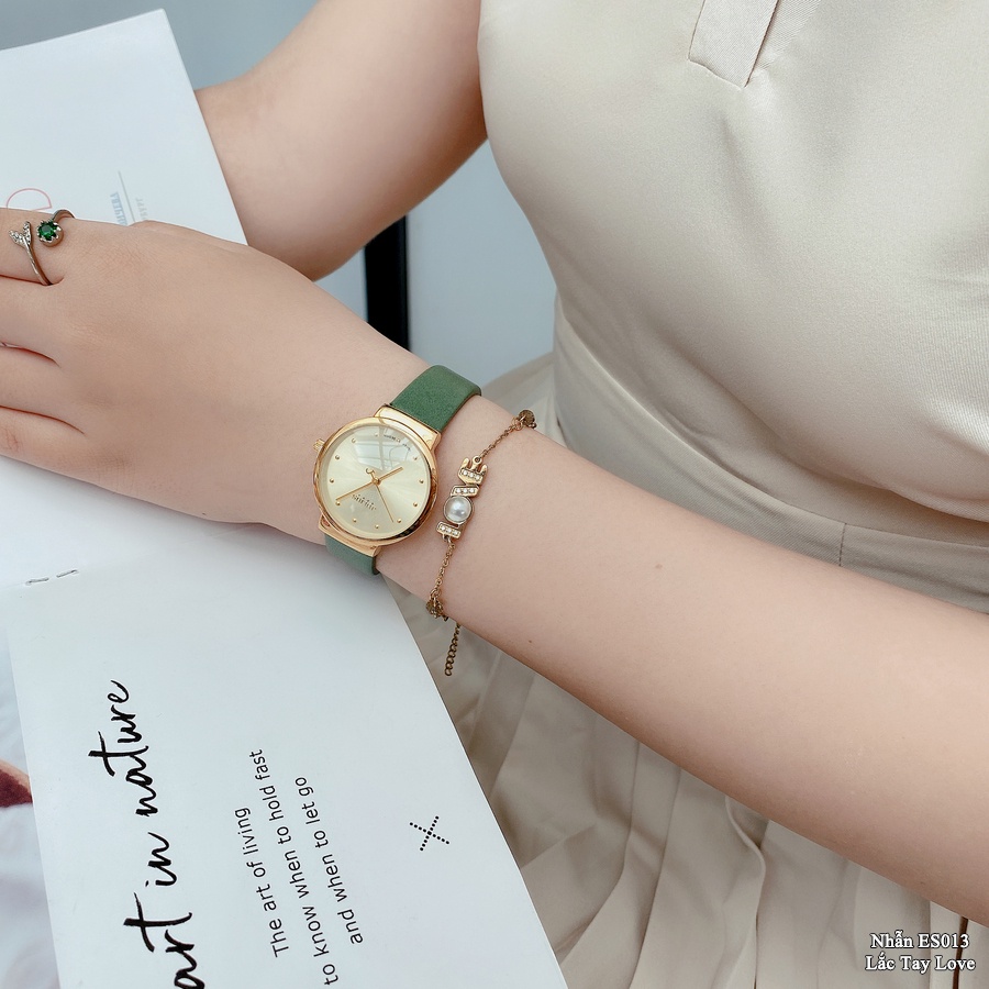 Đồng Hồ Nữ JA-426LA1 Julius Hàn Quốc Dây Da