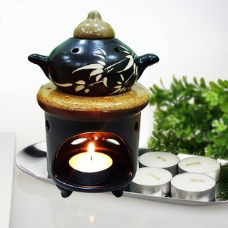 Bếp Xông Tinh Dầu Đốt Bồ Kết Đuỗi Muỗi Bát Tràng Tráng Men