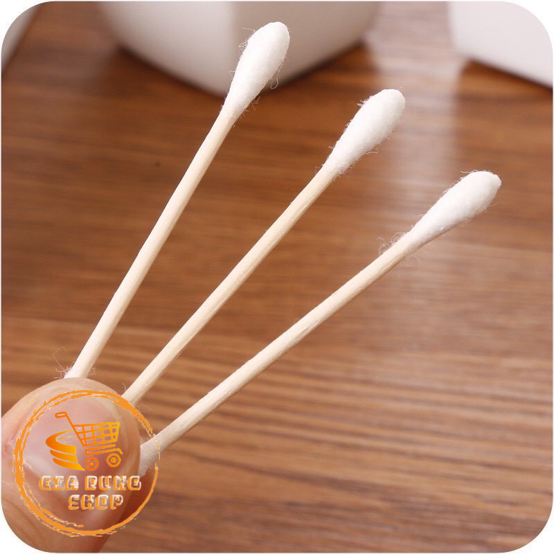 Tăm Bông Thân Gỗ Gấu Trúc 80 Que, Loại 100 Que