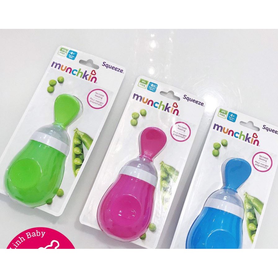 Bình thìa ăn dặm Munchkin [Chính hãng] Ảnh chụp thật