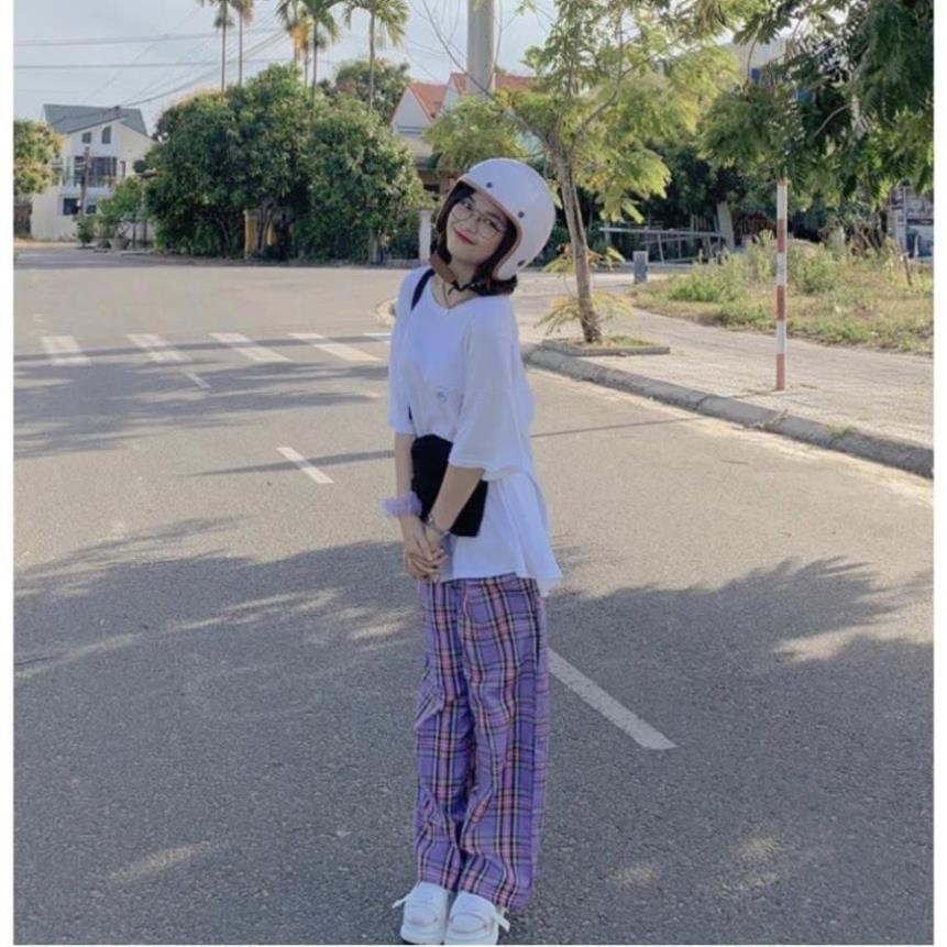 Quần CARO ỐNG RỘNG C23 Unisex (Cùng FORM với CARO 12 MÀU)