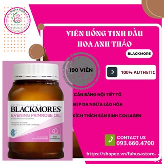 [SALES SỐC] VIÊN UỐNG TINH DẦU HOA ANH THẢO BLACKMORE EVENING PRIMROSE OIL CỦA ÚC-190v DATE MỚI