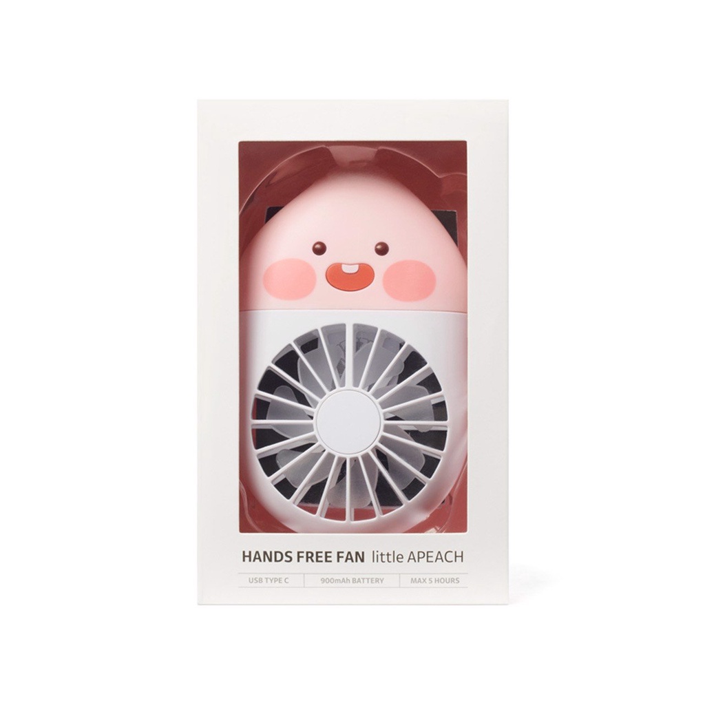 Quạt Sạc Mini Kakao Friends Little Apeach Đeo Cổ