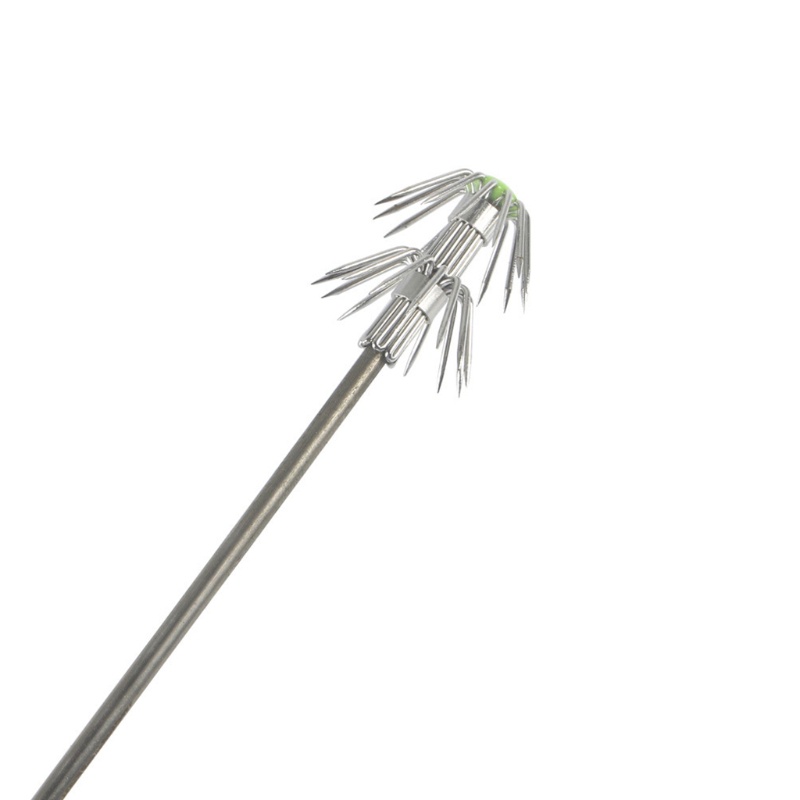 Bộ 10 Móc Câu Cá Bằng Thép Không Gỉ Hai Lớp Hình Mực