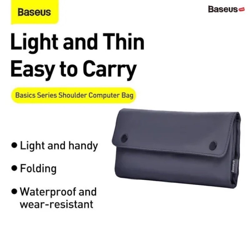 Túi xếp vải dù, chống thấm Baseus Folding Series Laptop Sleeve dùng đựng Macbook/ Tablet/ Samrtphone và Phụ kiện