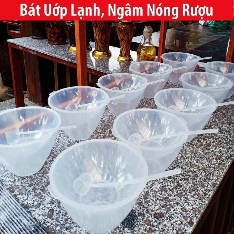 BÁT ĐỰNG RƯỢU &amp; TRÁI CÂY ƯỚP LẠNH RẺ NHẤT TẶNG KÈM MUỖNG MÚC