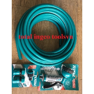 BỘ 5 MÉT ỐNG DÂY PVC TOTAL KHỚP NỐI ỐNG VÀ VÒI XỊT TƯỚI CÂY THPH2001 THWS030301 THWS010901