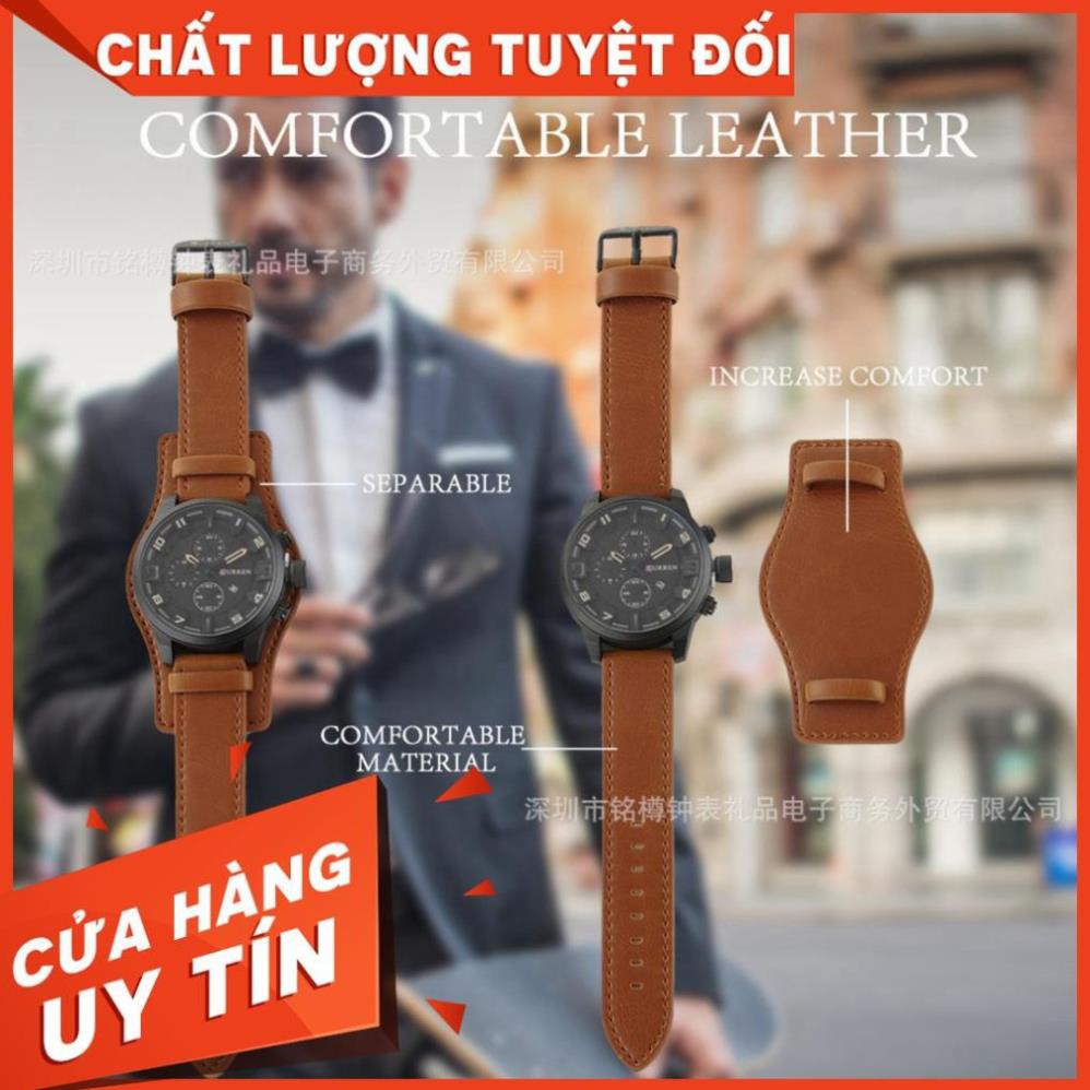 Đồng hồ nam CURREN 9127 dây da sang trọng ,đăng cấp dành cho doanh nhân - Haizz.shop