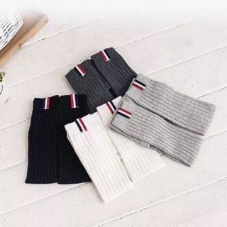Quần legging len gấu kẻ cho bé gái