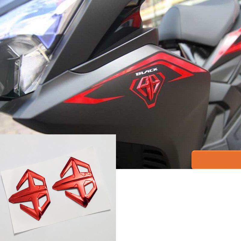 Bộ 2 tem Logo AB KIM CƯƠNG Honda Air Blade đủ màu chọn