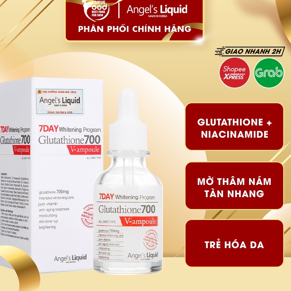 Huyết Thanh Dưỡng Trắng Da, Làm Mờ Thâm Nám Chỉ Trong 7 Ngày Angel's Liquid