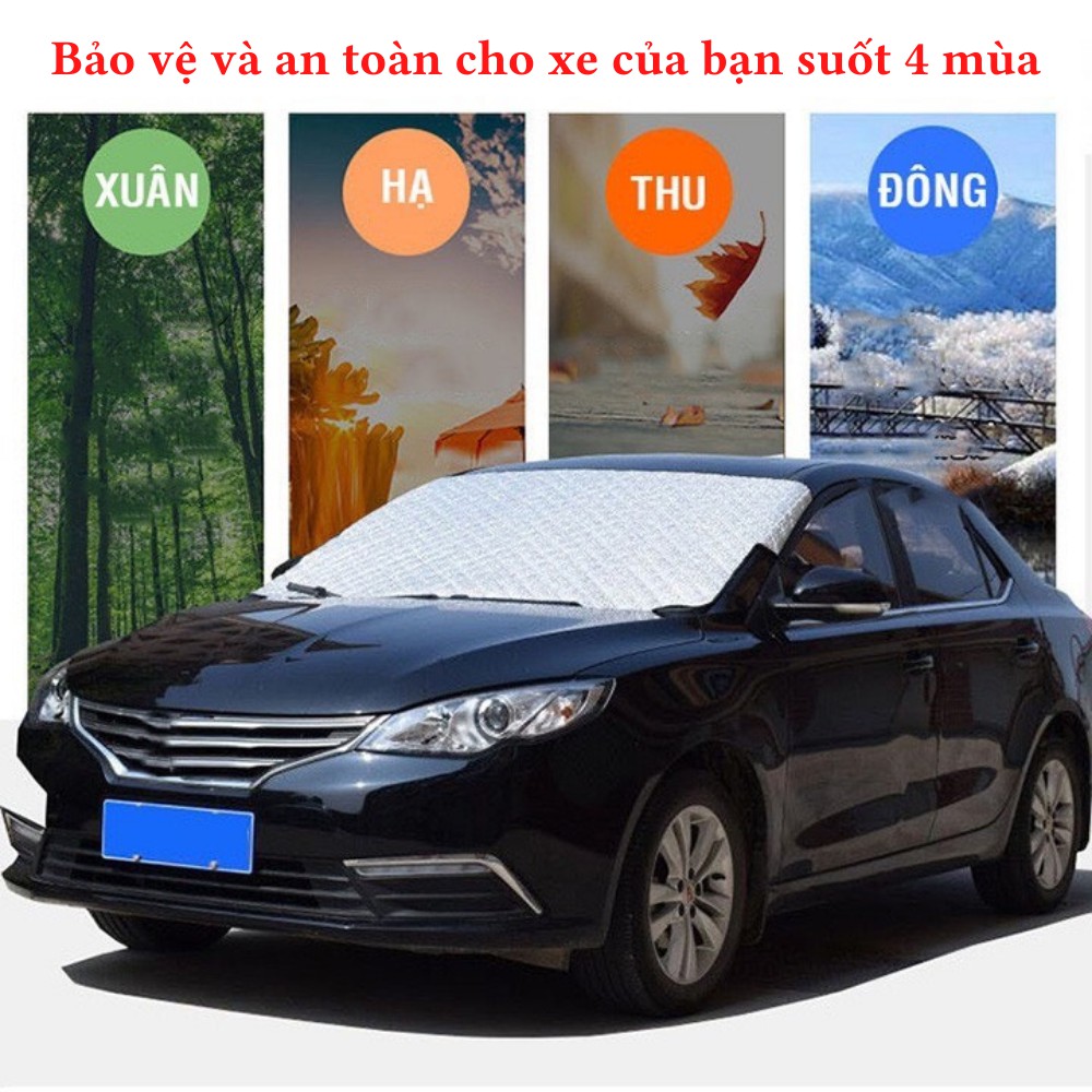 Bạt che nắng ô tô , che nắng tấm kính lái cách nhiệt 3 lớp chống nắng tránh tia UV cực tốt TIME HOME