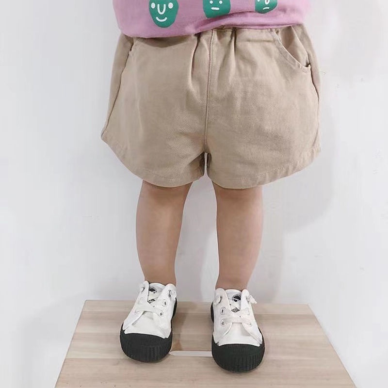 Quần short MNGRL kaki mềm mát phong cách Hàn Quốc thời trang dành cho trẻ em