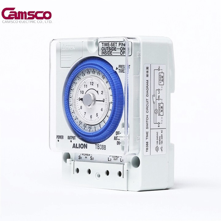 Công tắc hẹn giờ camsco TB35 15A Đài Loan role 24h ổ cắm hẹn giờ