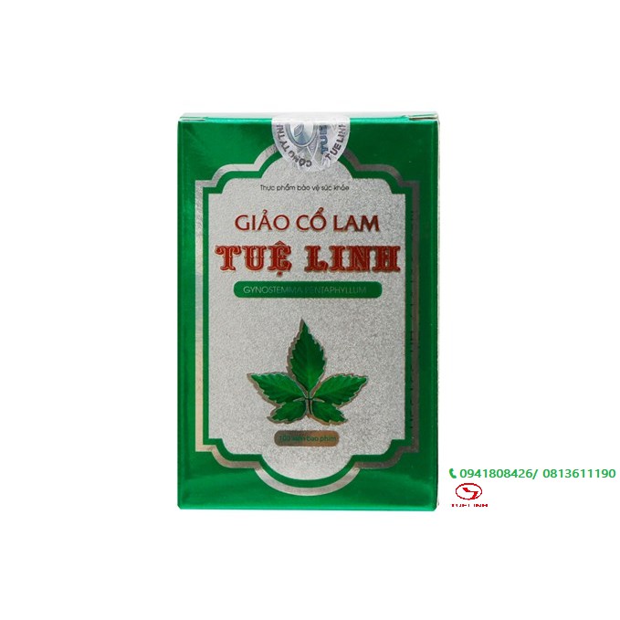 GIẢO CỔ LAM TUỆ LINH 100 VIÊN (giảm mỡ máu,cholesterol toàn phần,đường huyết)