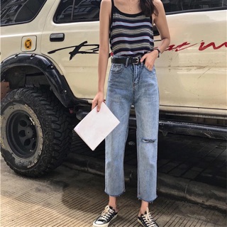 Quần Jeans Rách hông