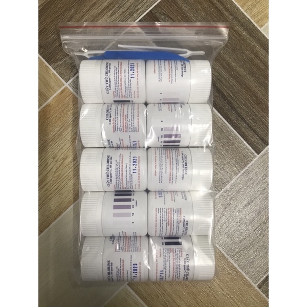 Giấy thử chlorine 5-200 ppm trong nước, 105 TEST/ HỘP