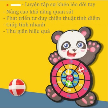 Ném Bóng Dính, Bảng Phi Tiêu Bóng Ném Dính Rèn Luyện Tính Tập Trung Cho Bé Kèm 3 Bóng