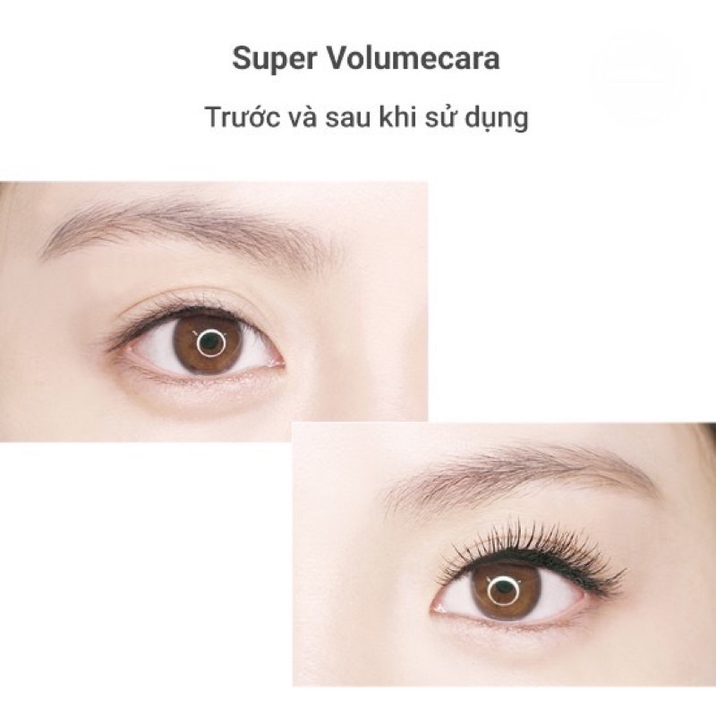 Mascara làm dài mi, dày mi innisfree Super Longlashcara 7g, Super Volumecara 10g