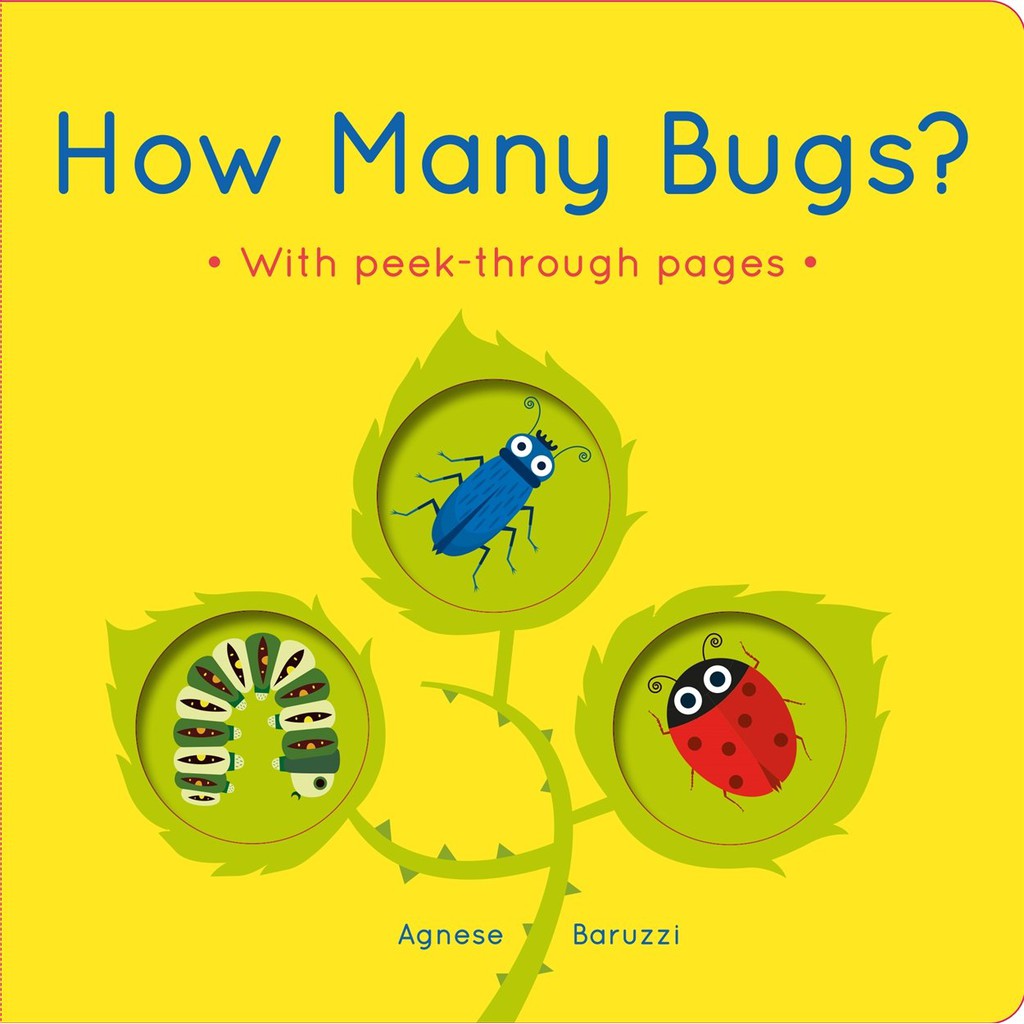 Sách : How Many Bugs? : A board book with peek-through pages - Có bao nhiêu loại côn trùng