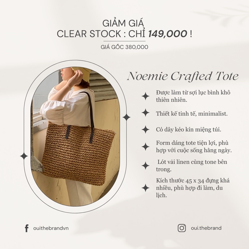 Noémie Crafted Tote - Túi Tote Đan Thủ Công