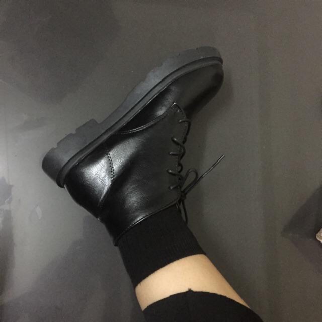 [ SẴN HÀNG - SHIP NGAY ] Giày ulzzang boots cổ cao đơn giản ảnh thật cuối