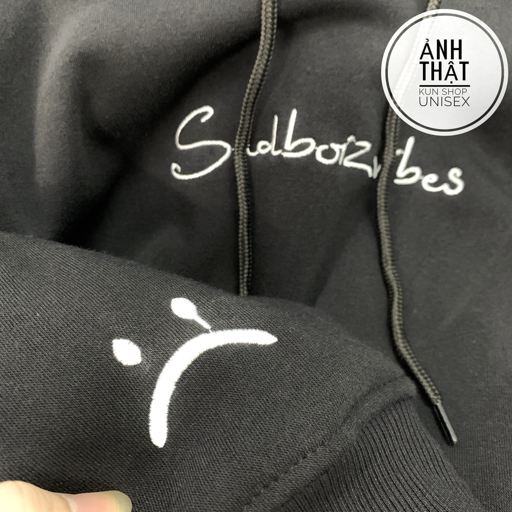 Áo hoodie unisex sadboiz sadboizvibes toss hình thêu áo hoodie sad boiz dáng rộng nam nữ full tag