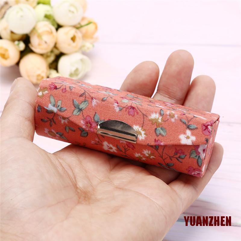 (hàng Mới Về) Hộp Đựng Son Môi Zhen Có Gương Thêu Hoa Phong Cách Retro | BigBuy360 - bigbuy360.vn