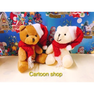 Gấu bông noel 12cm