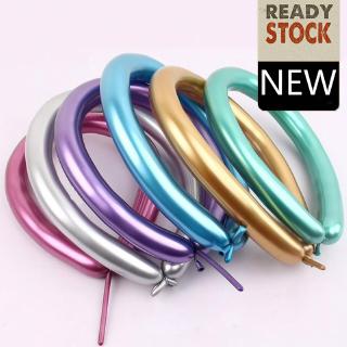 Bộ 10 Bong Bóng Xoắn Bằng Kim Loại