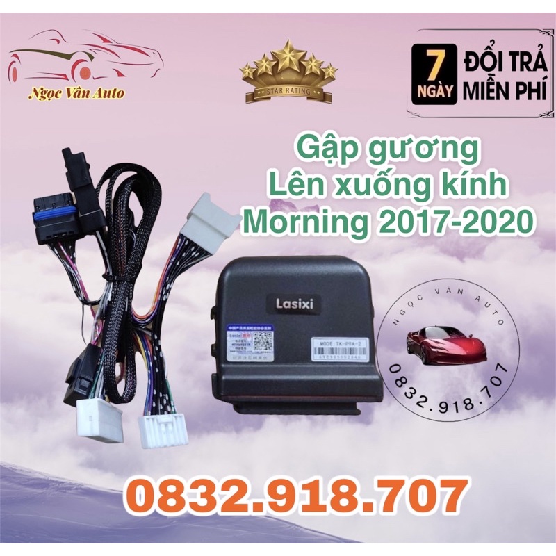 Tự Động Gập Gương Lên Xuống Kính Kia Morning AT 2017 - 2020 Hãng Lasixi