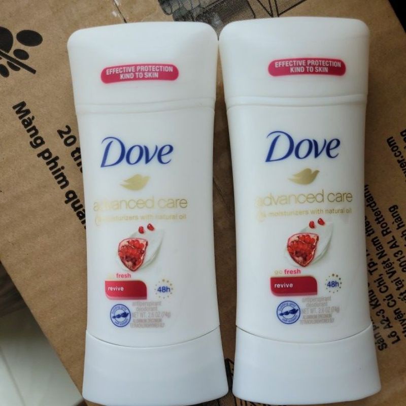 [HƯƠNG LỰU] Sáp Khử Mùi Dove Advance Care Go Fresh 74g Hàng Mỹ