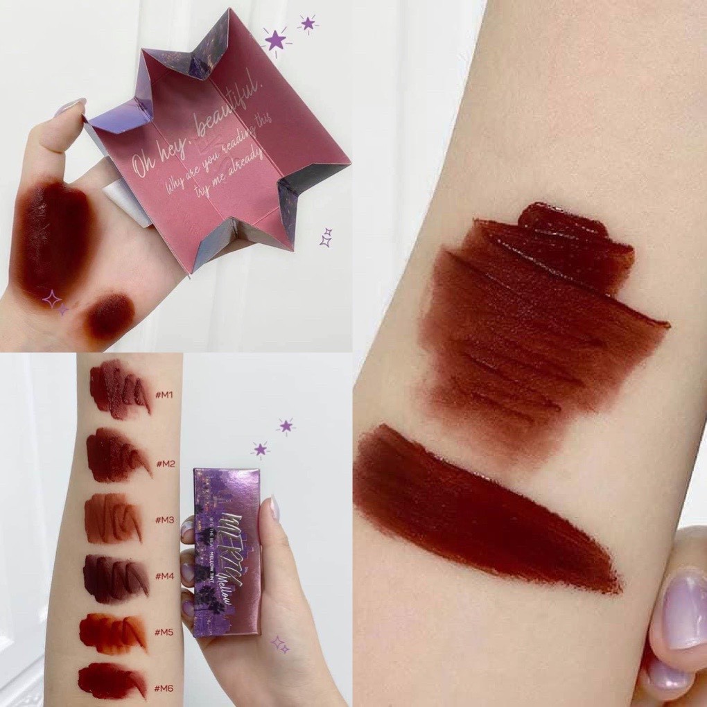 Son Kem Lì Siêu Mịn Merzy Bite The Beat Mellow Tint Vỏ Tím