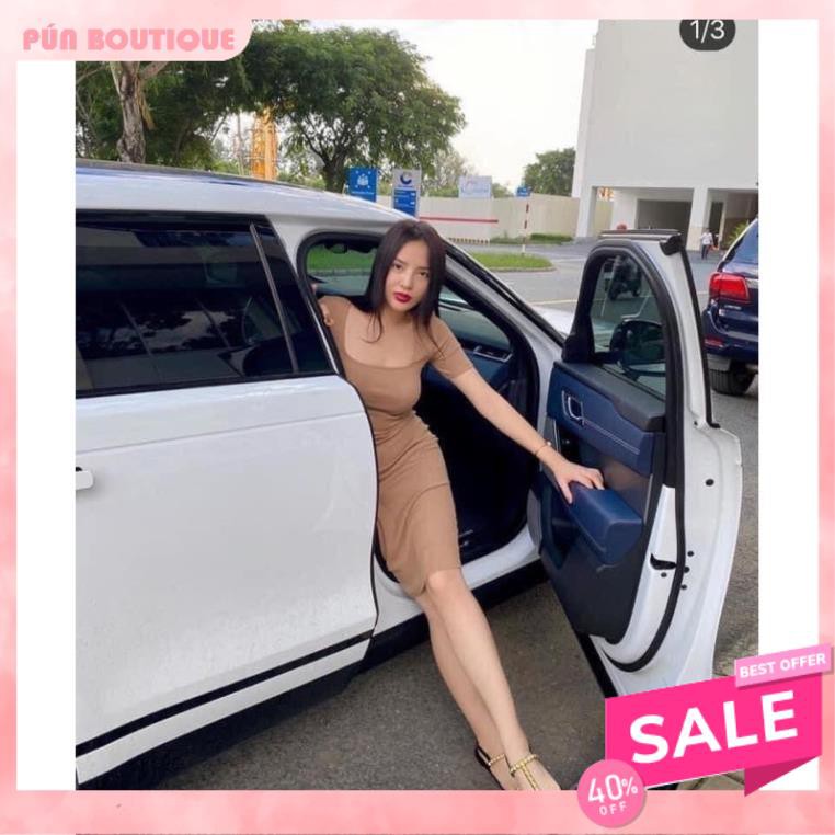 [HOTT] VÁY BODY THUN ZIP CỘC TAY CỔ VUÔNG SEXY HANG LOẠI 1 - ĐẦM BODY TÔN DÁNG 3 MÀU XK | BigBuy360 - bigbuy360.vn