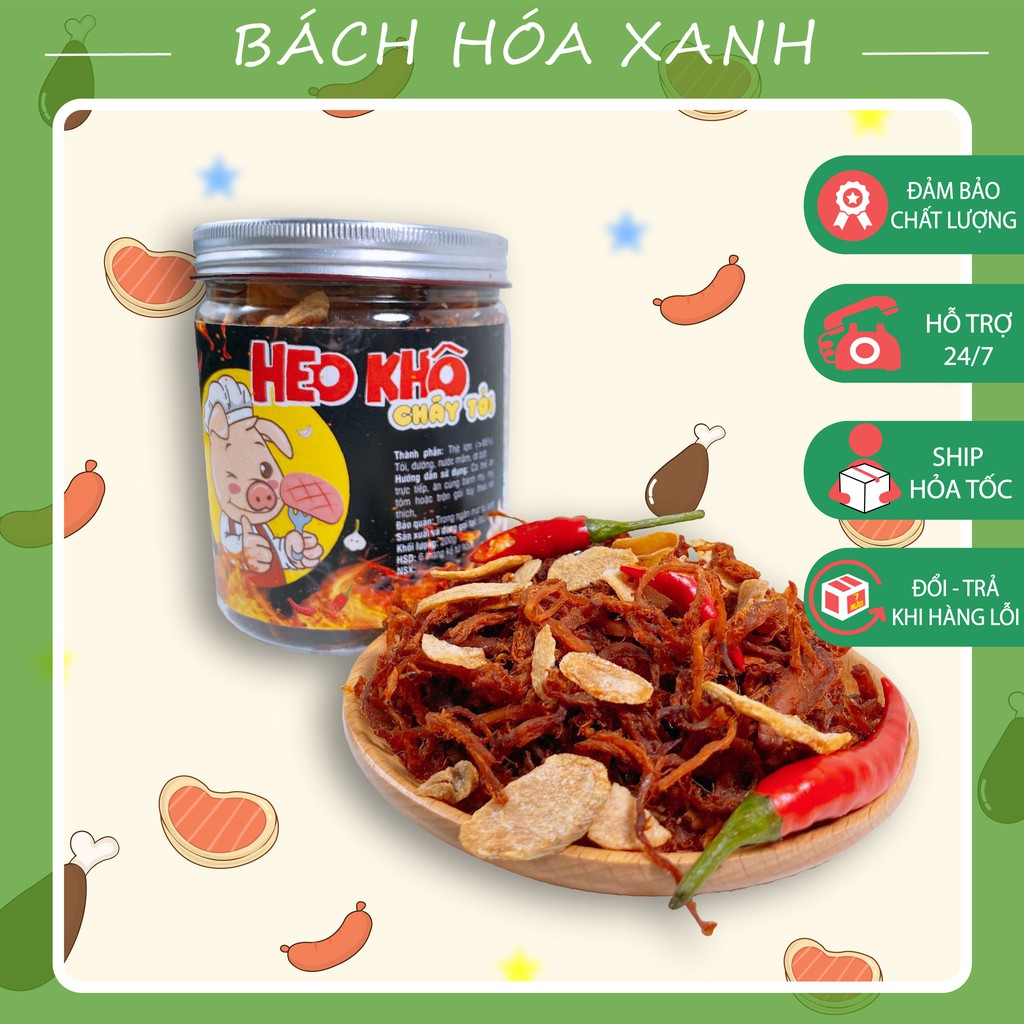 Heo Khô Cháy Tỏi Siêu Ngon - Bách Hóa Xanh