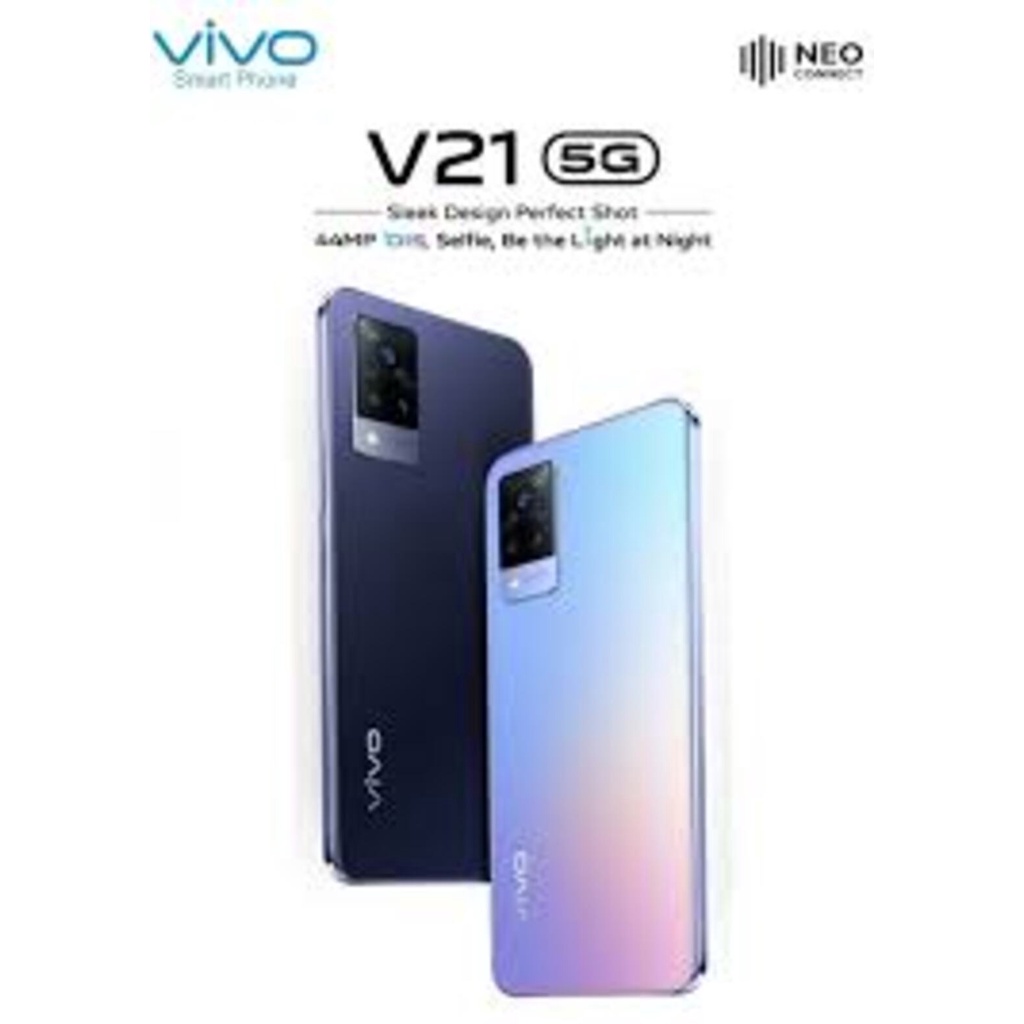 điện thoại Vivo V21 hỗ trợ 5G 2sim Chính Hãng ram 8G/128G, Máy ảnh: Trước 44MP OIS AF/ Sau 64MP OIS AF + 8MP - BC 04